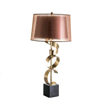 Ali baba retail online shopping Iron and marble E27 desk table home decorate table lamp for study