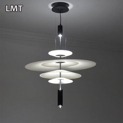 2019 Best selling products dimming pendant light with spotlights restaurant LED modern acrylic chandelier